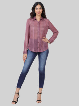 Attic Salt - Wine Mid Night Hour Basic Shirt