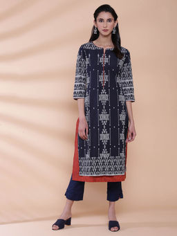 Biba - Black Printed Kurta