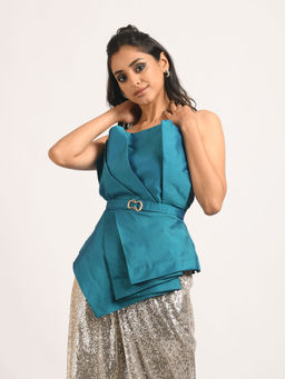 Attic Salt - Dramtic Teal Dress