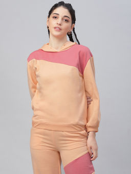 AAREIN - Peach Colorblock Sweatshirt