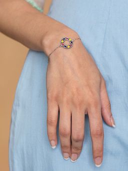 Shaya by CaratLane - Chokti Pattern Bracelet in 925 Silver