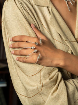 Shaya by CaratLane - 925 Silver Shaya by CaratLane Emma Palm Cuff in