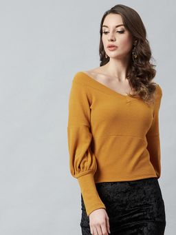 AAREIN - Mustard Solid Top