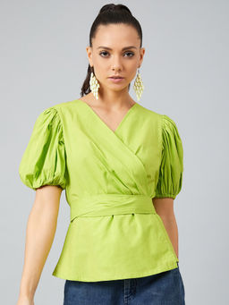 AAREIN - Lime green Solid Top