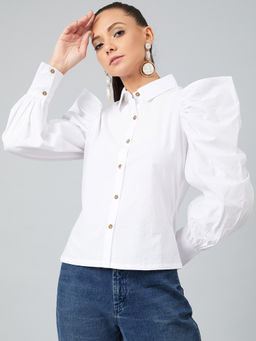 AAREIN - White Solid Top