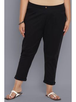 Aurelia - Black Solid Trousers
