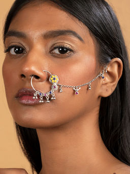 Shaya by CaratLane - Phulwadi Work Sterling Silver Nose Ring