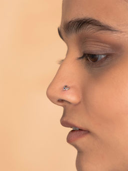 Shaya by CaratLane - 925 Silver Shaya by CaratLane Owning My Clumsy Nature Nose Pin in