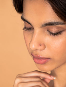 Shaya by CaratLane - 925 Silver Shaya by CaratLane Antique Akhyos Dance Nose Pin in