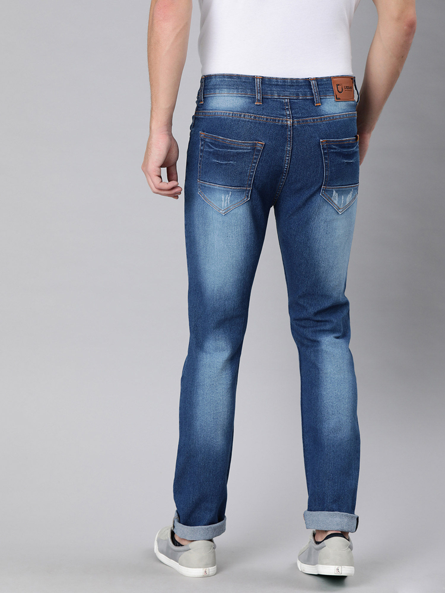 Buy Urbano Fashion Men Blue Slim Fit 