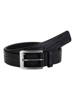 Aditi Wasan - Black Textured Belt
