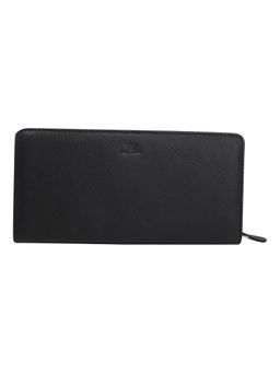 Aditi Wasan - Genuine Leather Black Gusset Clutch