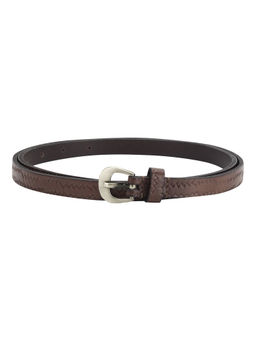 Aditi Wasan - Genuine Leather Brown Embossed Women Belt