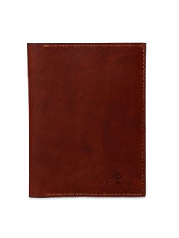 Aditi Wasan - Genuine Leather Brown Bi-Fold Travel Wallet