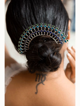 Shaya by CaratLane - Multi-Color Sterling Silver Bun Pin