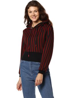 PINACOLADA - Red Crop Casual Sweatshirt