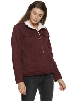 Campus Sutra - Red Stylish Casual Jacket