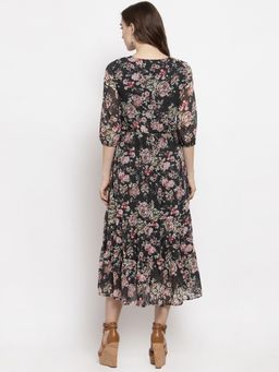 Gipsy - Dark Grey Printed Dress