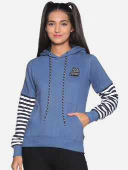 PINACOLADA - Women Blue Color Sweatshirt