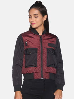 Campus Sutra - Women Red Color Jacket
