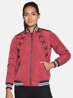 Campus Sutra - Women Red Color Jacket