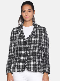 Campus Sutra - Women Black Color Blazer