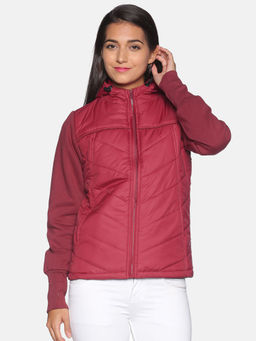 Campus Sutra - Women Red Color Jacket