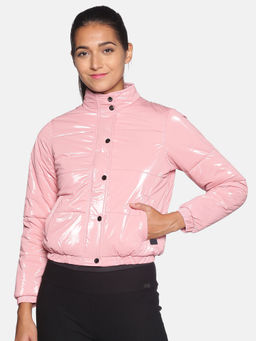 Campus Sutra - Women Baby Pink Jacket