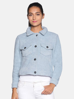 Campus Sutra - Women Purple Color Jacket