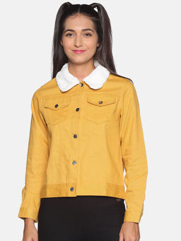 Campus Sutra - Women Yellow Color Jacket