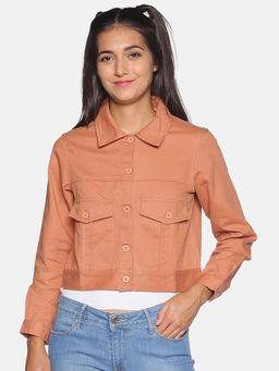 Campus Sutra - Women Khaki Color Jacket