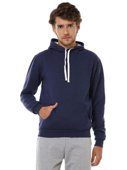 Campus Sutra - Men Solid Stylish Full Sleeve Casual Hooded Sweatshirts