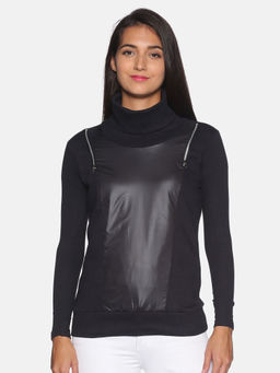 Campus Sutra - Women Black Color Jacket