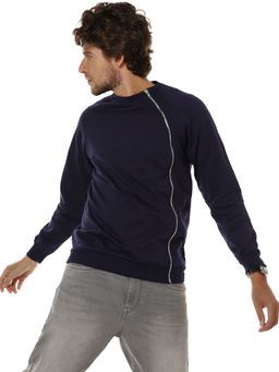 Campus Sutra - Men Solid Full Sleeve Stylish Casual Sweatshirt