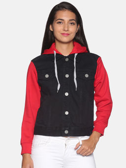 Campus Sutra - Women Black Color Jacket