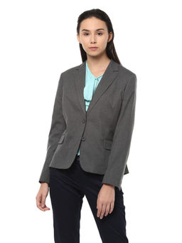 Allen Solly - Grey Long Sleeves Blazer