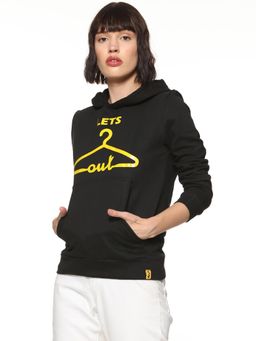 Campus Sutra - Black Printed Sweatshirt