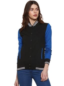 Campus Sutra - Black Solid Jacket