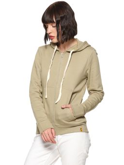 Campus Sutra - Olive Solid Sweatshirt
