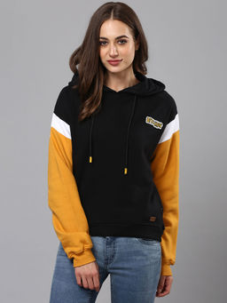 Campus Sutra - Women Black Color Sweatshirt