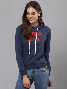 Campus Sutra - Women Blue Color Sweatshirt
