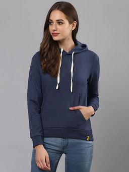Campus Sutra - Women Blue Color Sweatshirt