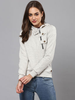 Campus Sutra - Women Cream Color Jacket