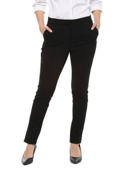 Allen Solly - Black Solid Trouser