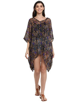 Aditi Wasan - Multi Colour Printed Polyester Kaftan