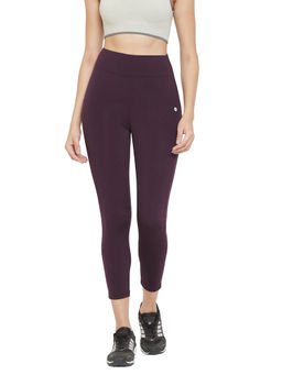 Athlisis - Women Burgundy Ankle-Length Fitness Leggings