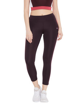 Athlisis - Women Burgundy Ankle-Length Fitness Leggings