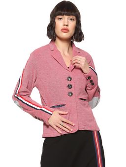 Campus Sutra - Red Solid Blazer