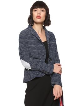 Campus Sutra - Blue Solid Blazer