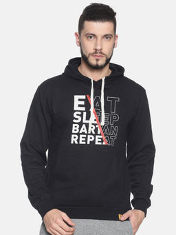 Campus Sutra - Black Printed Sweatshirt